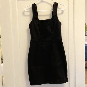 Urban Outfitters black denim mini dress